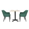 Picture of Bolero Lia Velvet Effect Chairs Dark Green (Set of 2)