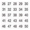 Picture of Olympia Plastic Table Number Inserts 1-50
