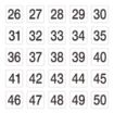 Picture of Olympia Plastic Table Number Inserts 1-50