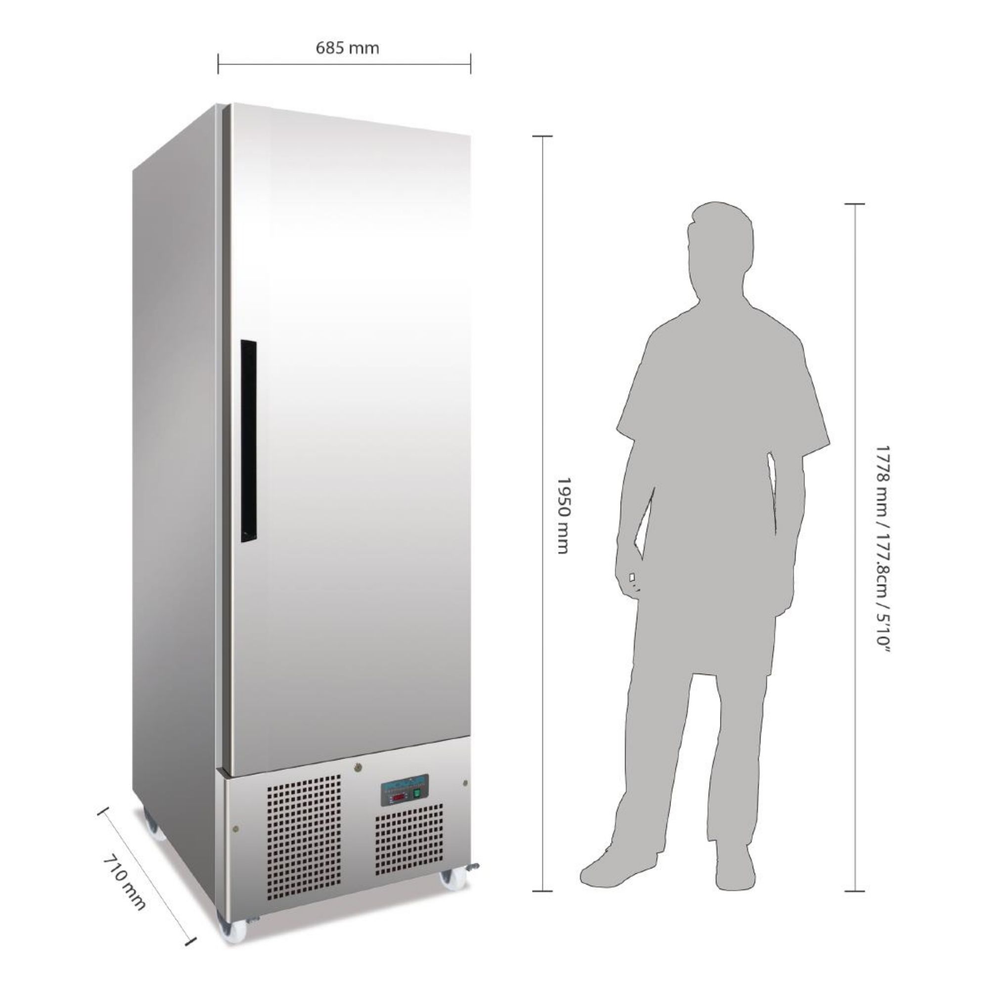 Picture of Polar G-Series Upright Slimline Freezer 440Ltr