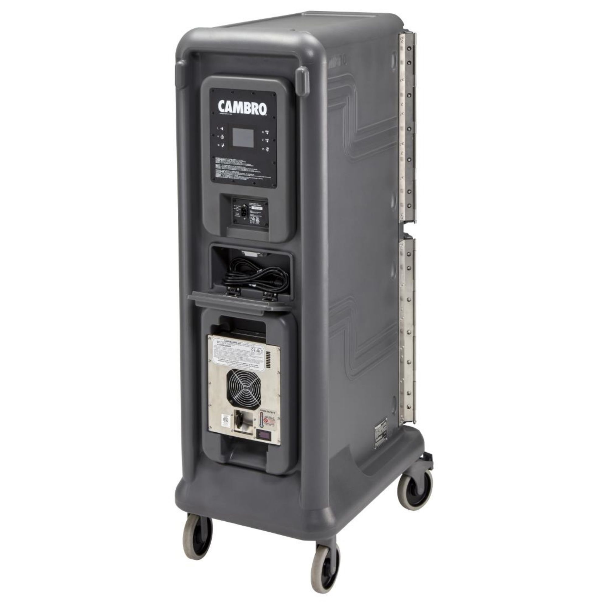 Picture of Cambro Ultra Pro Cart Tall Two Door Hot and Cold Food Cart Charcoal Grey