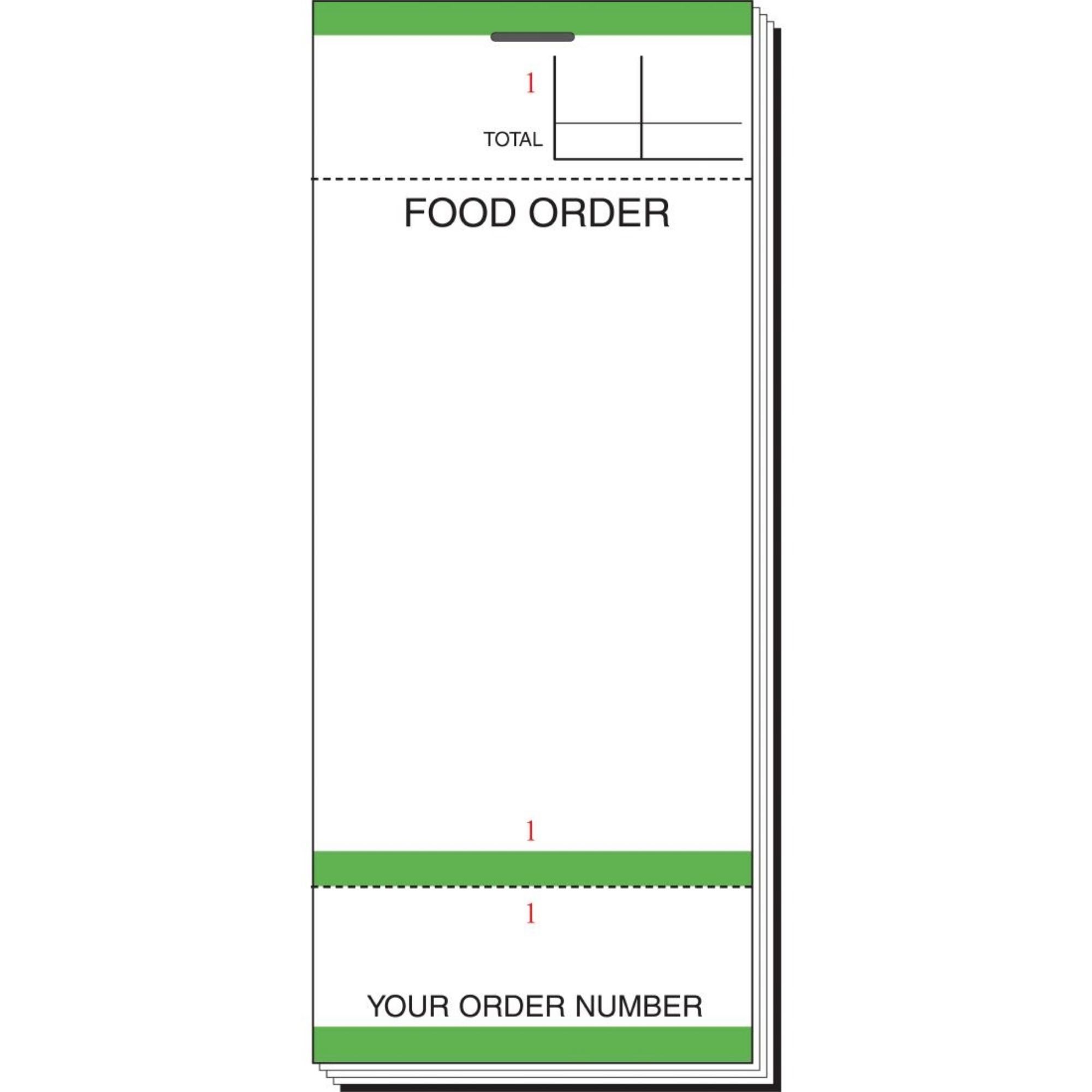 Picture of Olympia Bar Food Pad With Order Tickets Single Leaf (50 pack)