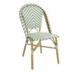 Picture of Bolero Parisian Style Rattan Side Chairs Light Green (Pack of 2)