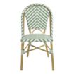 Picture of Bolero Parisian Style Rattan Side Chairs Light Green (Pack of 2)
