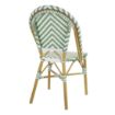 Picture of Bolero Parisian Style Rattan Side Chairs Light Green (Pack of 2)