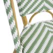 Picture of Bolero Parisian Style Rattan Side Chairs Light Green (Pack of 2)