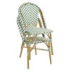 Picture of Bolero Parisian Style Rattan Side Chairs Light Green (Pack of 2)