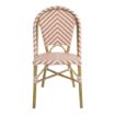 Picture of Bolero Parisian Style Rattan Side Chairs Coral (Pack of 2)