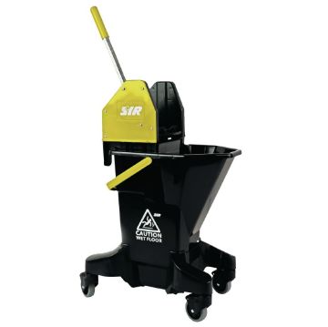 Picture of SYR Long Tall Sally Recycled Plastic Mop Bucket and Wringer 16Ltr Yellow