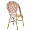 Picture of Bolero Parisian Style Rattan Side Chairs Coral (Pack of 2)