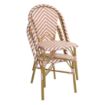 Picture of Bolero Parisian Style Rattan Side Chairs Coral (Pack of 2)