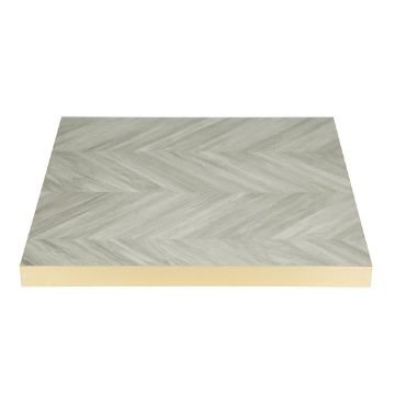 Picture of Bolero Pre-Drilled Table Top Chevron Design 700mm