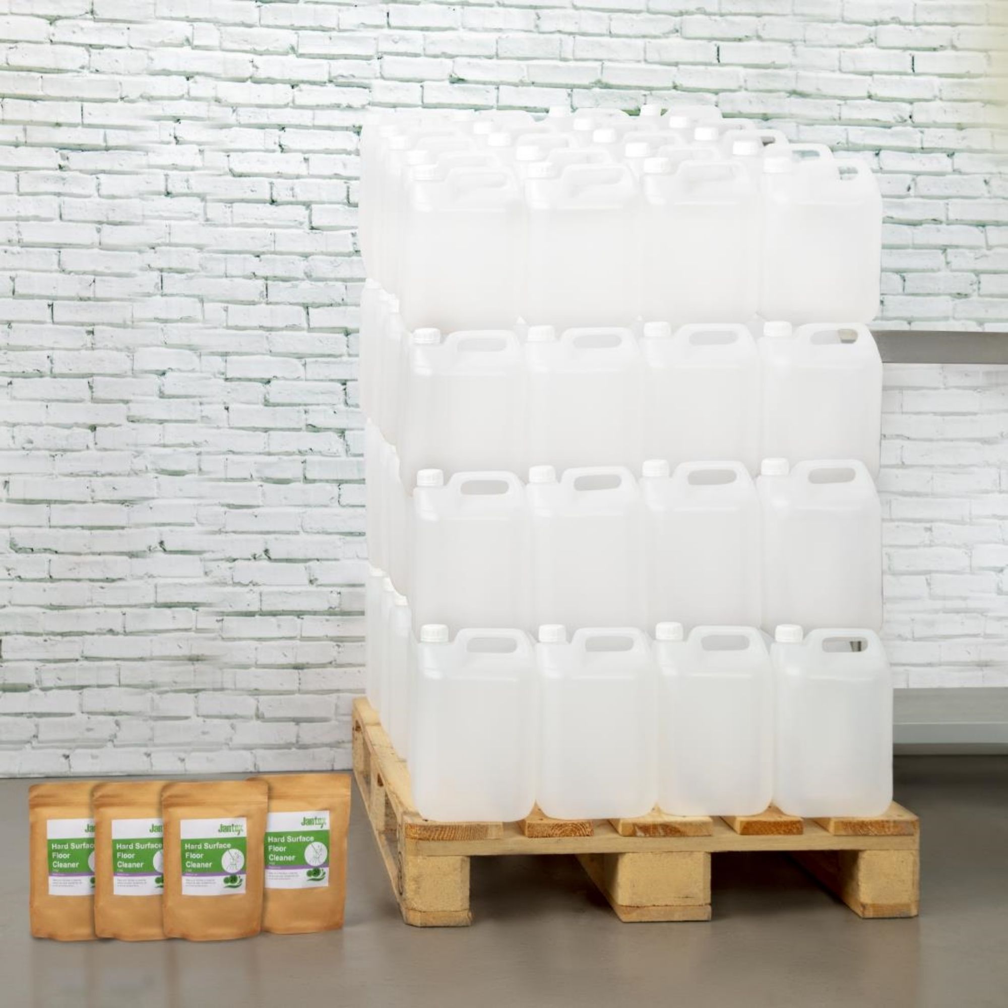 Picture of Jantex Green Hard Surface Floor Cleaner Sachets (Pack of 20)