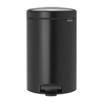Picture of Brabantia Newlcon Pedal Bin Matt Black 12Ltr