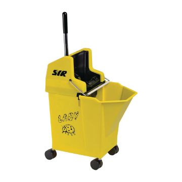 Picture of SYR NU Lady 2 Combine System Mop Bucket and Wringer 9Ltr Yellow