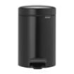 Picture of Brabantia Newlcon Pedal Bin Matt Black 3Ltr