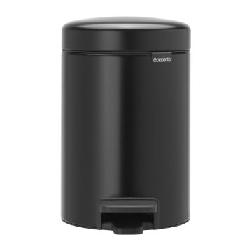 Picture of Brabantia Newlcon Pedal Bin Matt Black 3Ltr