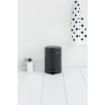 Picture of Brabantia Newlcon Pedal Bin Matt Black 3Ltr