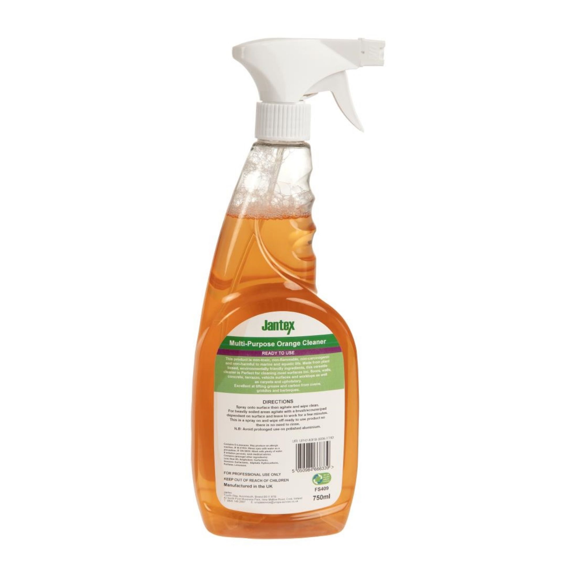 Picture of Jantex Green Orange Multipurpose Cleaner Ready To Use 750ml
