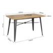 Picture of Bolero Complete Outdoor Table 120x76x76cm - Light Wood