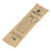 Picture of eGreen Individually Kraft Wrapped 4-in-1 Wooden Cutlery Set (250 pack)