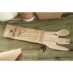 Picture of eGreen Individually Kraft Wrapped 4-in-1 Wooden Cutlery Set (250 pack)