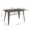 Picture of Bolero Complete OutdoorTable 120x76x76cm - Dark Wood