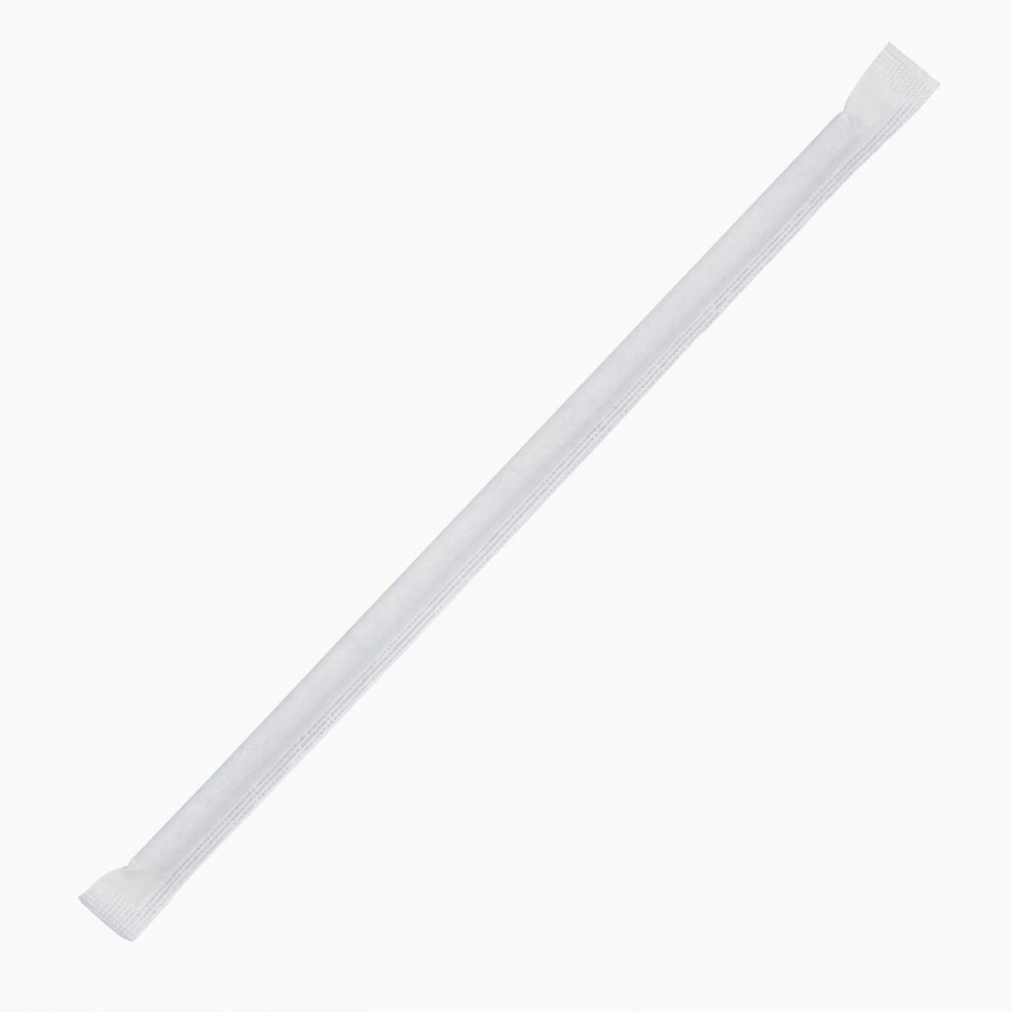 Picture of Fiesta Compostable Individually Wrapped Paper Straws Black (Pack of 250)