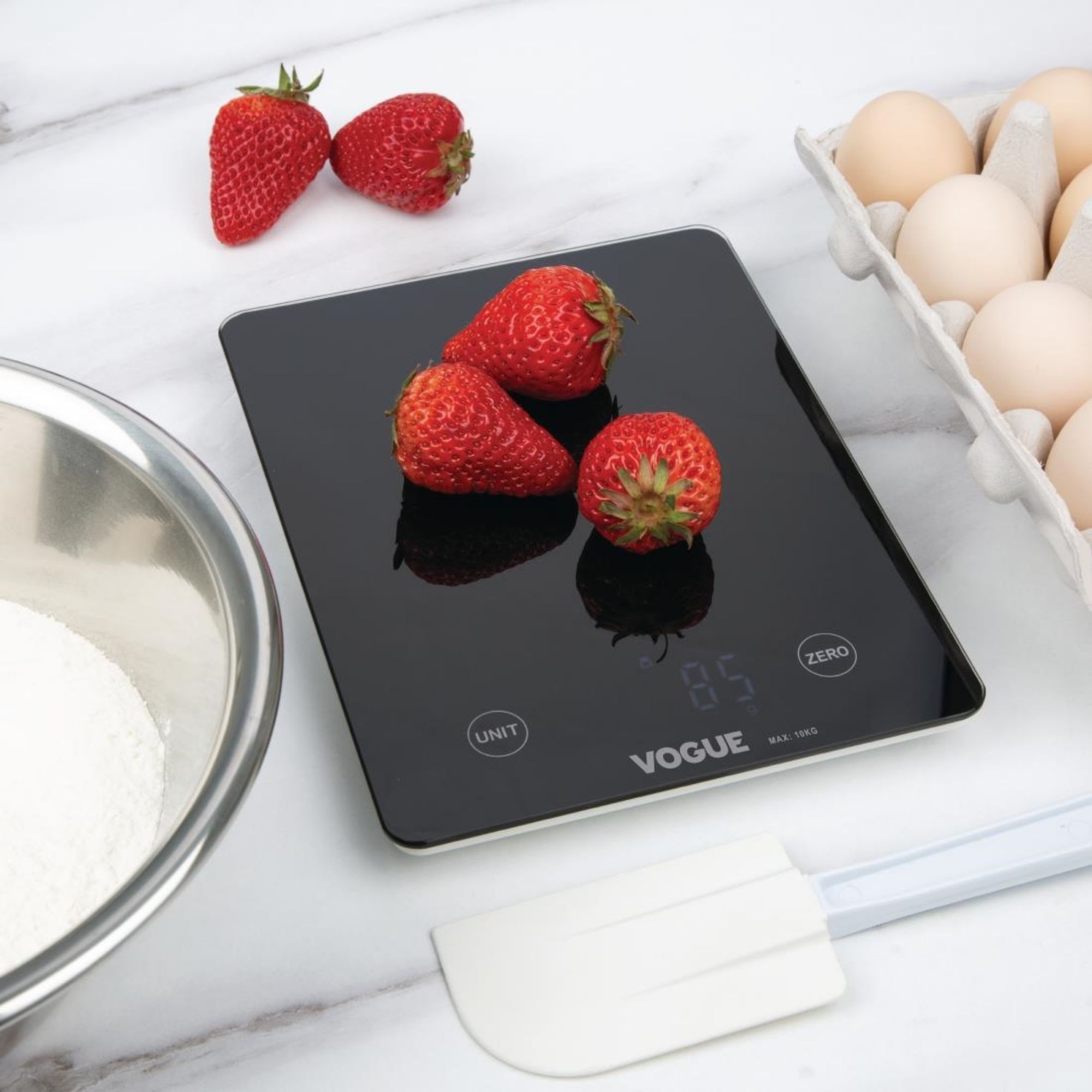 Picture of Vogue Digital Black Rectangular Scale 10kg