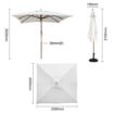 Picture of Bolero Square Parasol Grey 2.5m