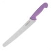 Picture of Hygiplas Serrated Pastry Knife Purple 25.4cm