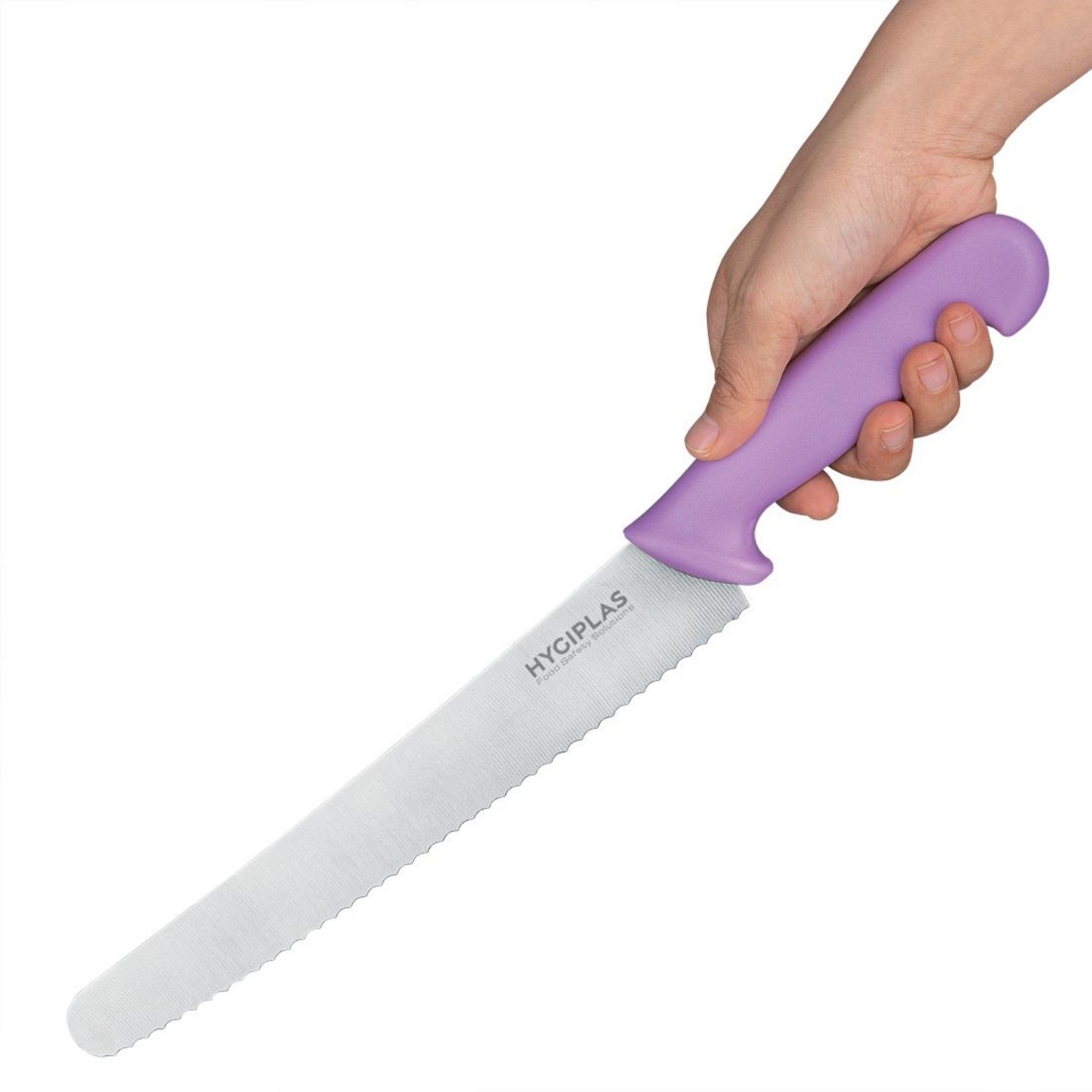 Picture of Hygiplas Serrated Pastry Knife Purple 25.4cm