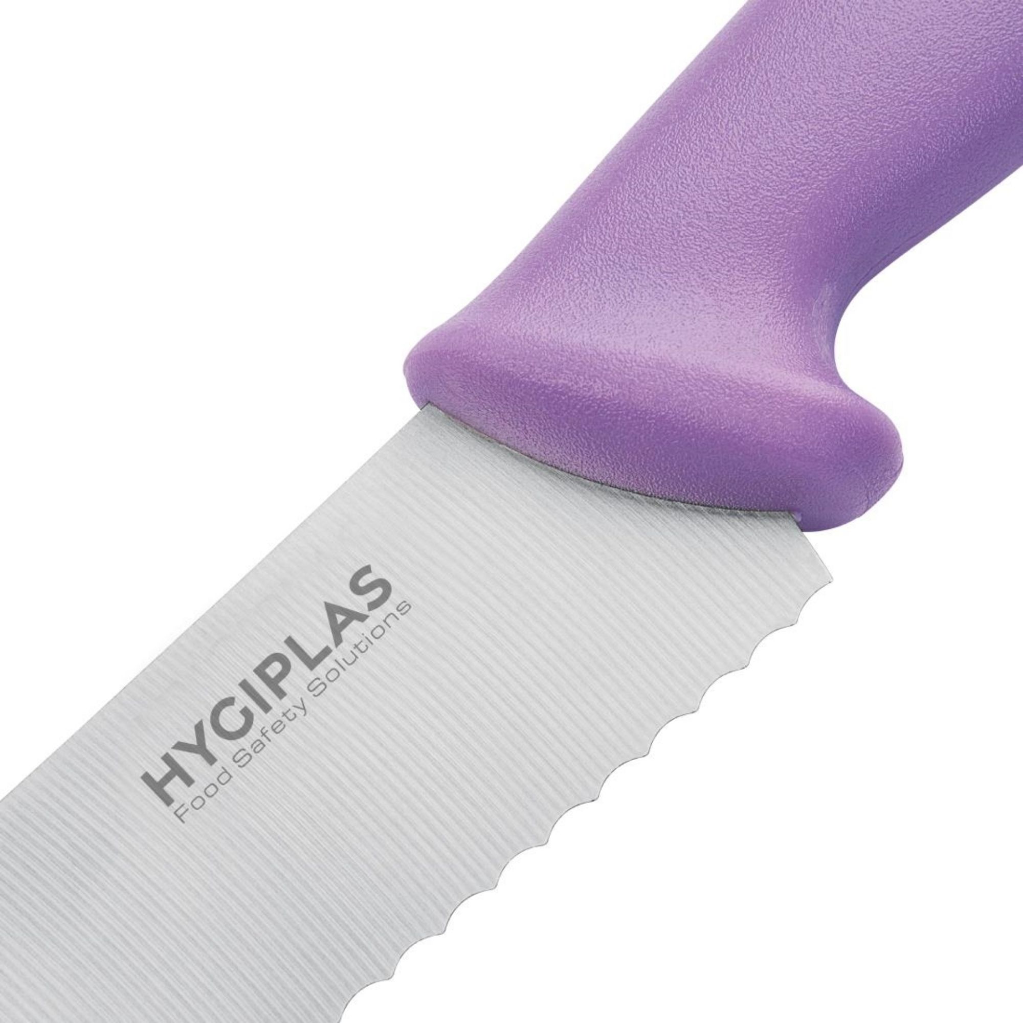 Picture of Hygiplas Serrated Pastry Knife Purple 25.4cm