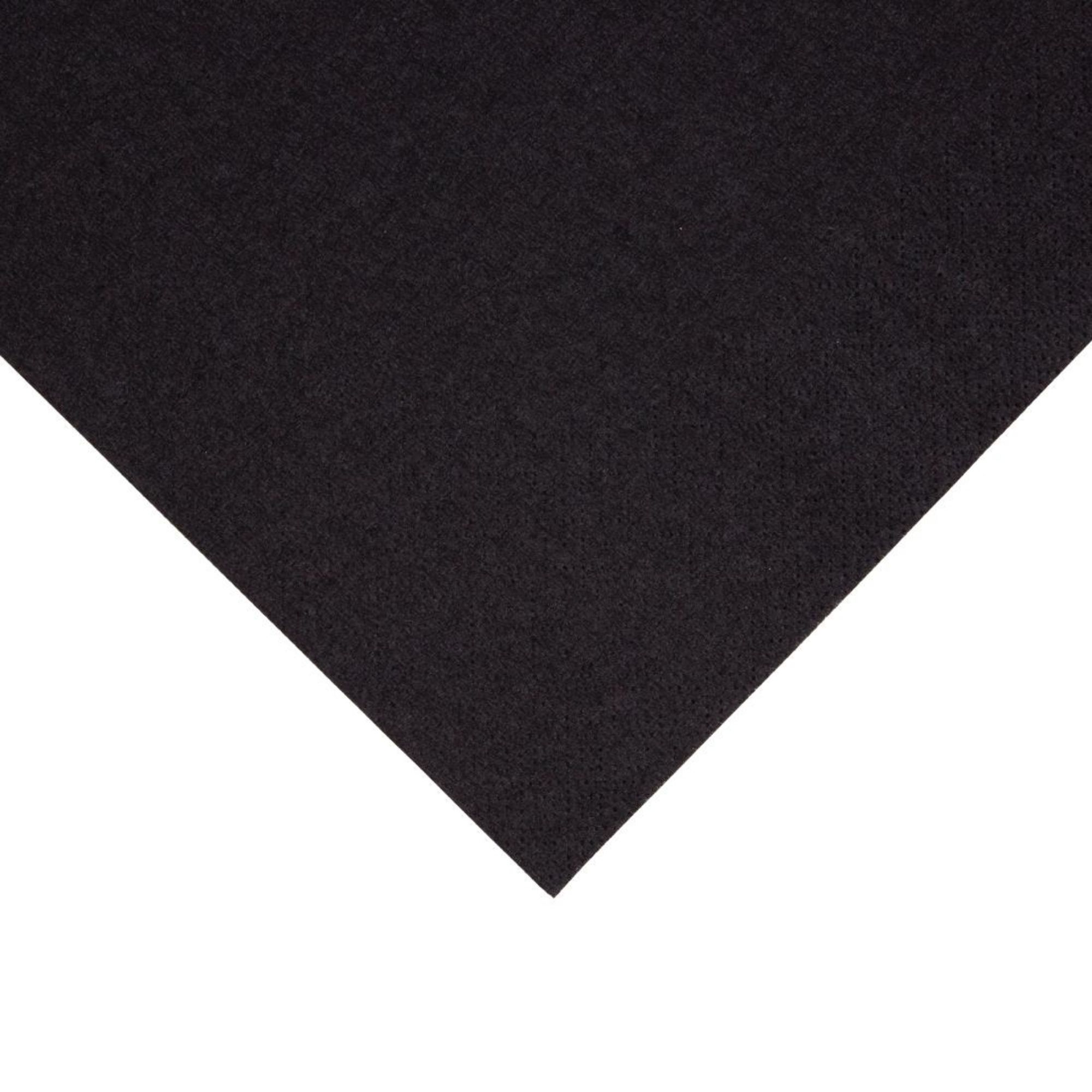 Picture of Fiesta Recyclable Lunch Napkin Black 33x33cm 2ply 1/4 Fold (Pack of 2000)
