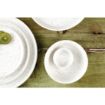 Picture of Olympia Cavolo White Speckle Flat Round Plate - 220mm (Box 6)
