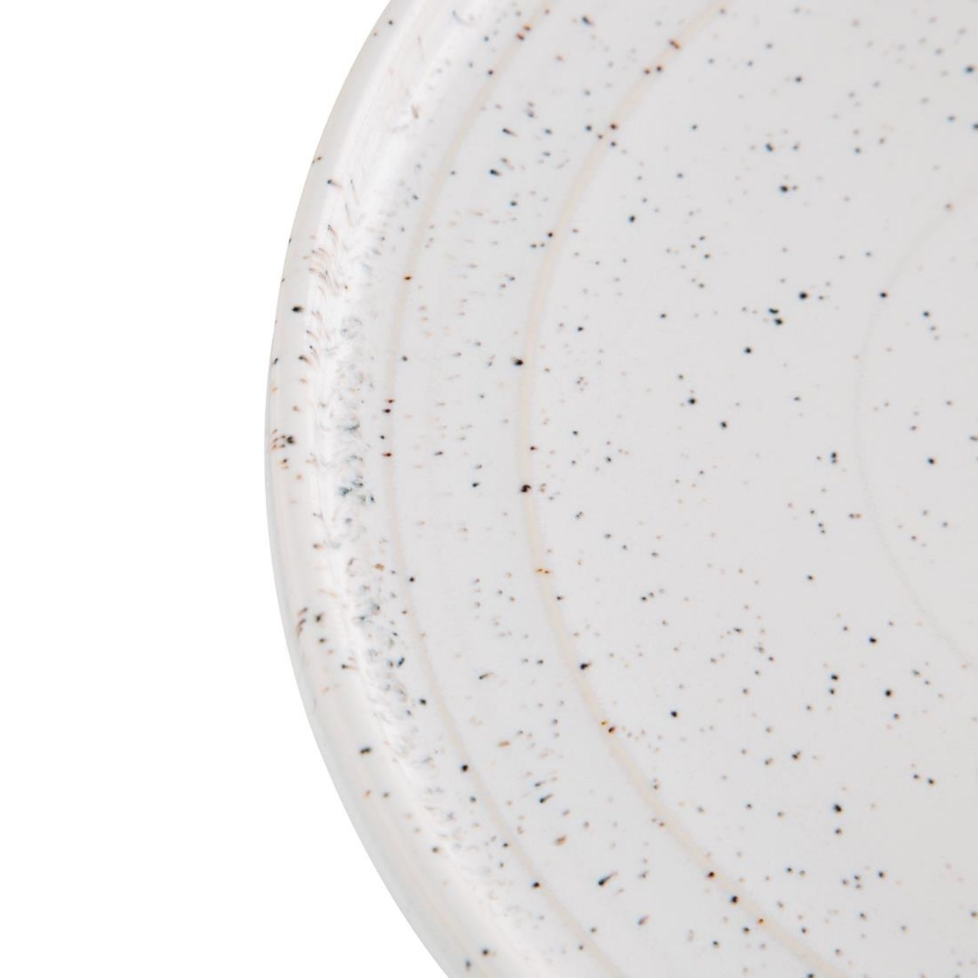 Picture of Olympia Cavolo White Speckle Flat Round Plate - 220mm (Box 6)