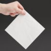 Picture of Fiesta Recyclable Lunch Napkin White 33x33cm 2ply 1/4 Fold (Pack of 2000)