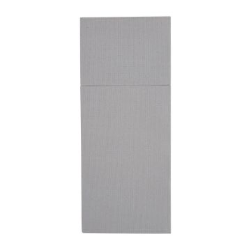Picture of Fiesta Recyclable Premium Tablin Dinner Napkin Grey 48x40cm Airlaid Pocket Fold (400 Pack)