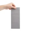 Picture of Fiesta Recyclable Premium Tablin Dinner Napkin Grey 48x40cm Airlaid Pocket Fold (400 Pack)