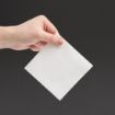 Picture of Fiesta Recyclable Cocktail Napkin White 24x24cm 2ply 1/4 Fold (Pack of 4000)