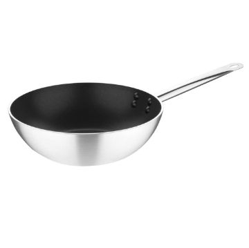 Picture of Vogue Non-stick Teflon Aluminium Platinum Plus Wok 300mm