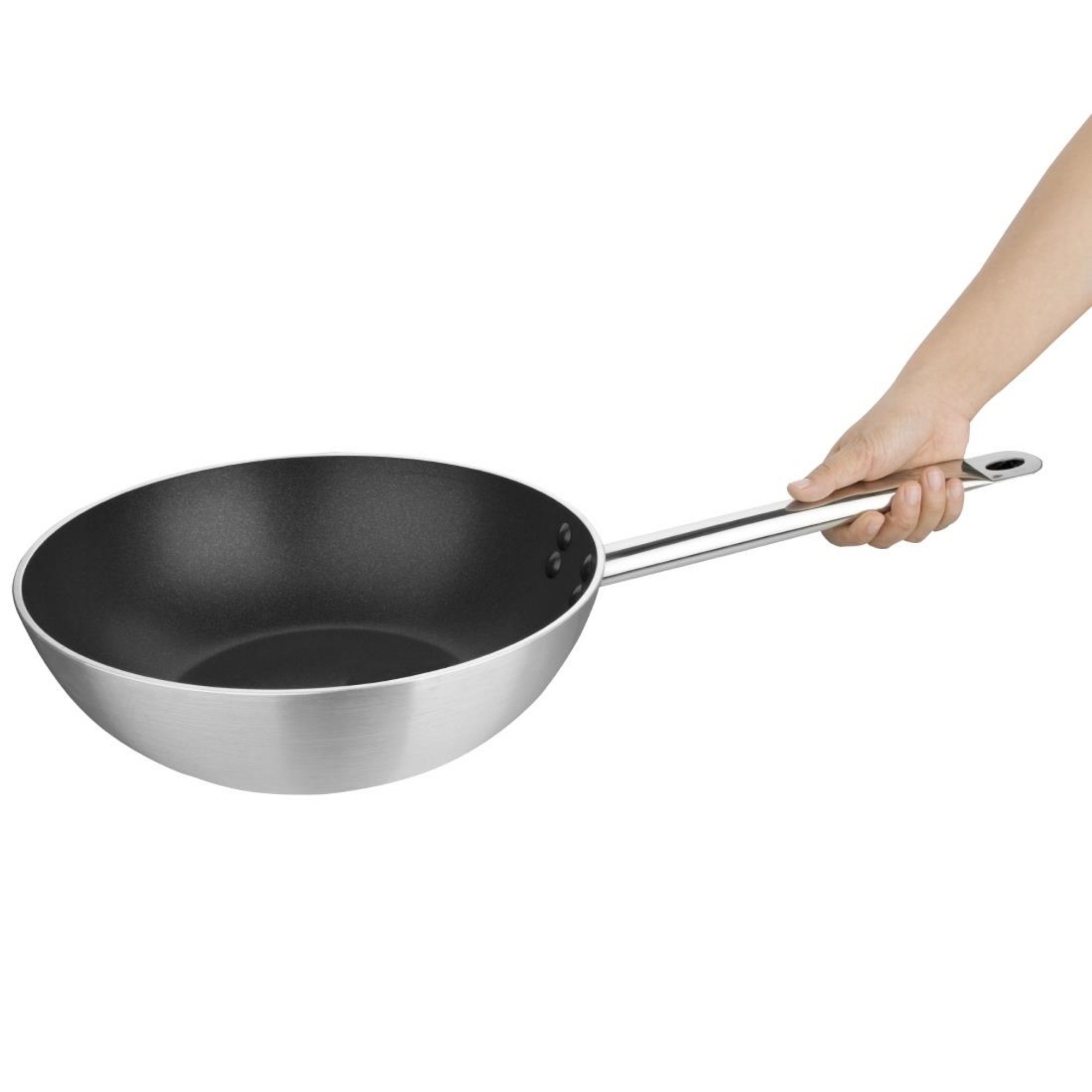 Picture of Vogue Non-stick Teflon Aluminium Platinum Plus Wok 300mm