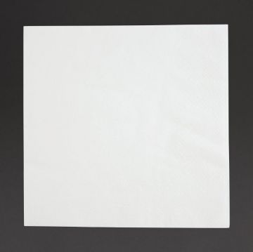 Picture of Fiesta Recyclable Lunch Napkin White 30x30cm 1ply 1/4 Fold (Pack of 5000)
