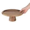 Picture of Olympia Acacia Cake Stand 305(Ø) x 127(H)mm
