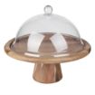 Picture of Olympia Acacia Cake Stand 305(Ø) x 127(H)mm