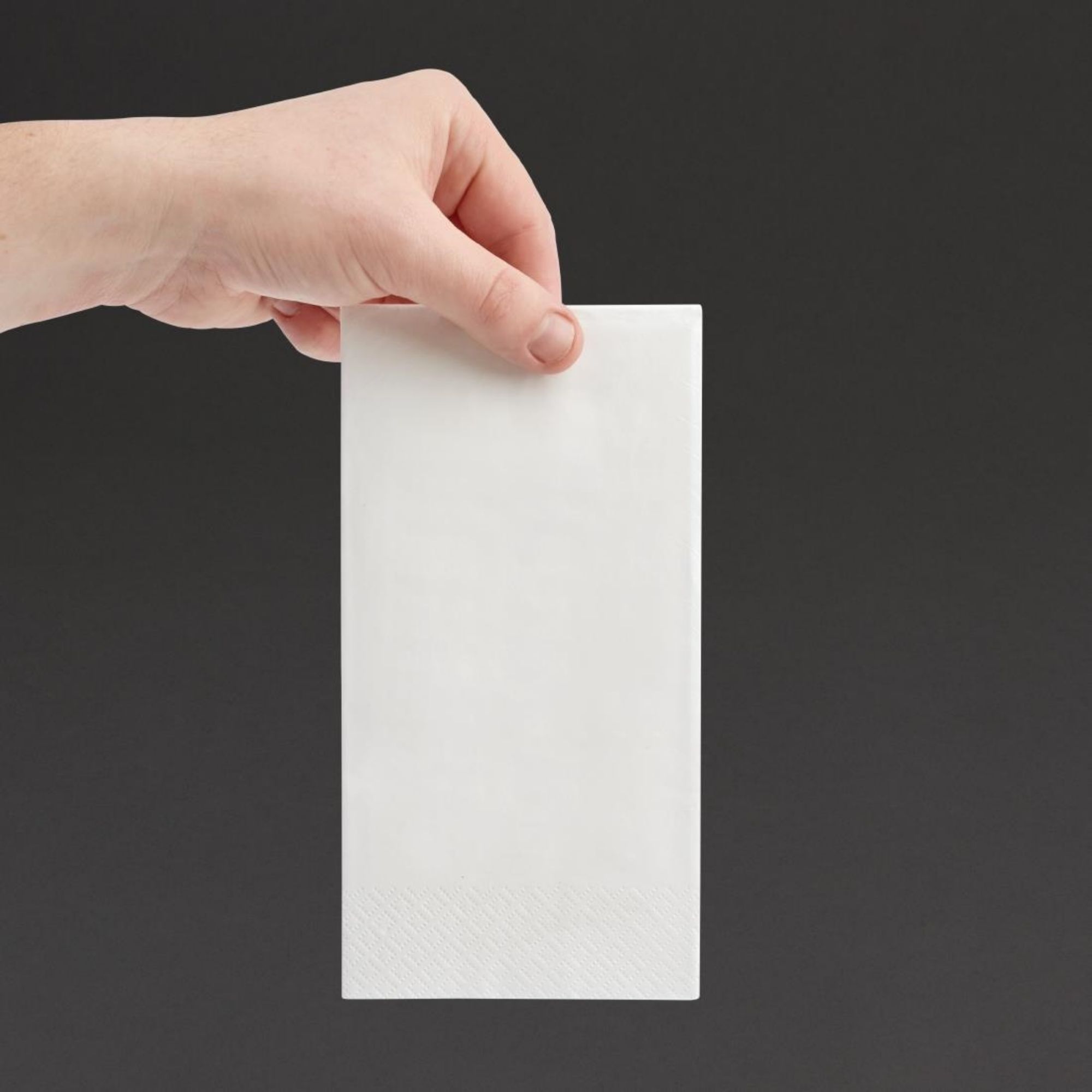 Picture of Fiesta Recyclable Dinner Napkin White 40x40cm 3ply 1/8 Fold (Pack of 1000)