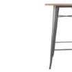 Picture of Bolero Bistro Bar Table with Wooden Top Gun Metal