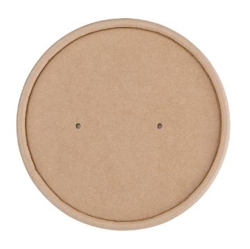 Picture of Fiesta Compostable Paper Soup Container Lids 98mm (Pack of 500)