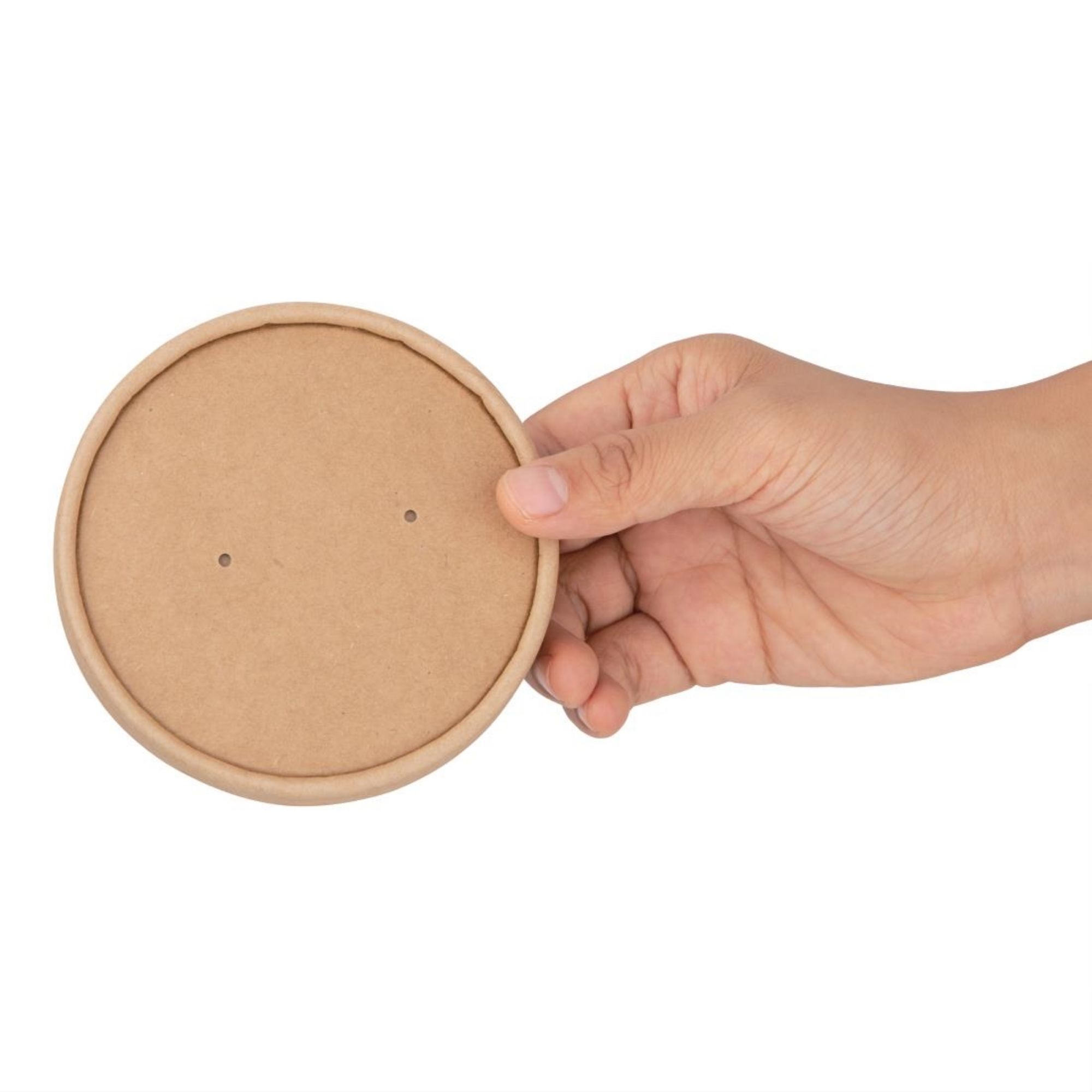 Picture of Fiesta Compostable Paper Soup Container Lids 98mm (Pack of 500)