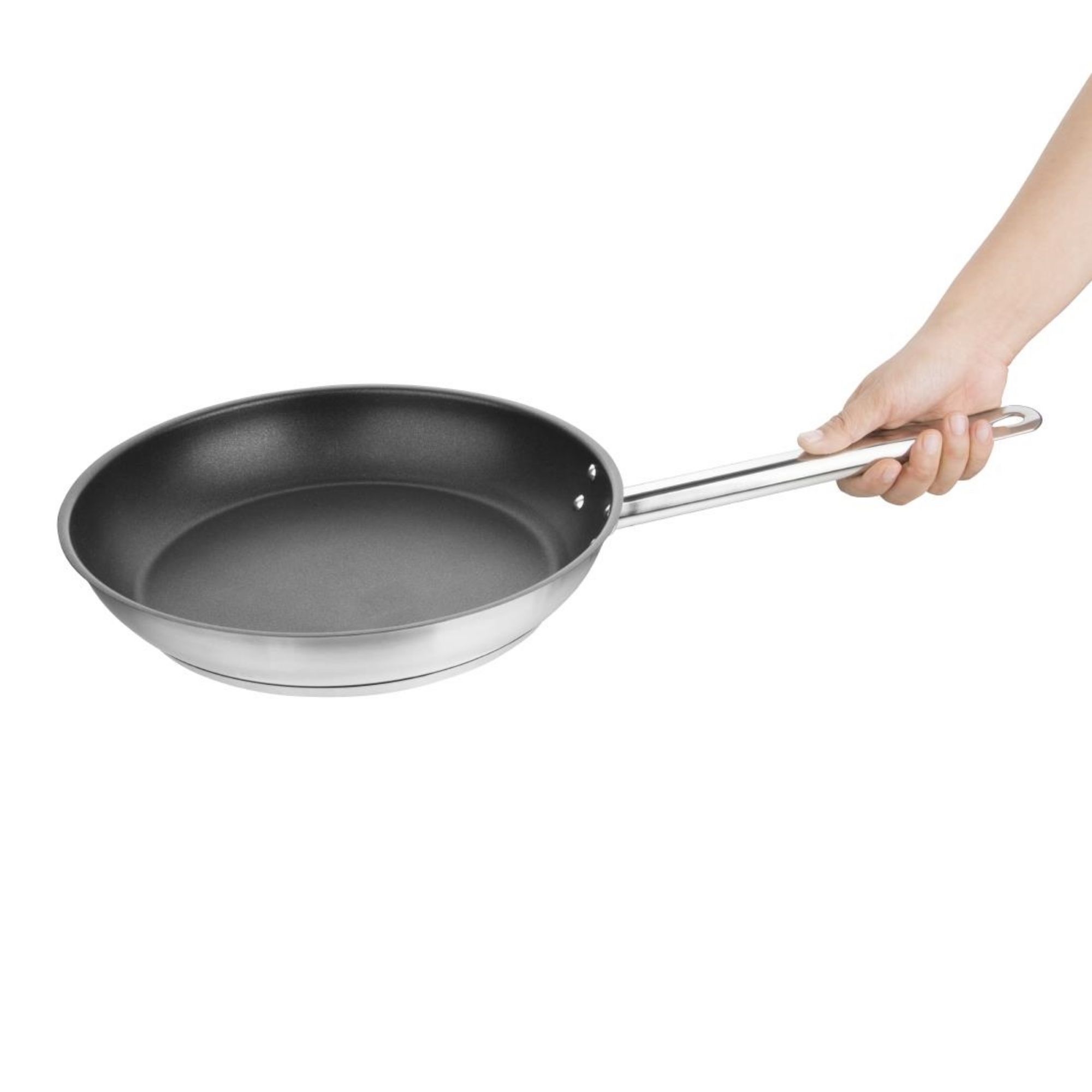 Picture of Vogue Stainless Steel Non-Stick Teflon Platinum Plus Frying Pan 28cm